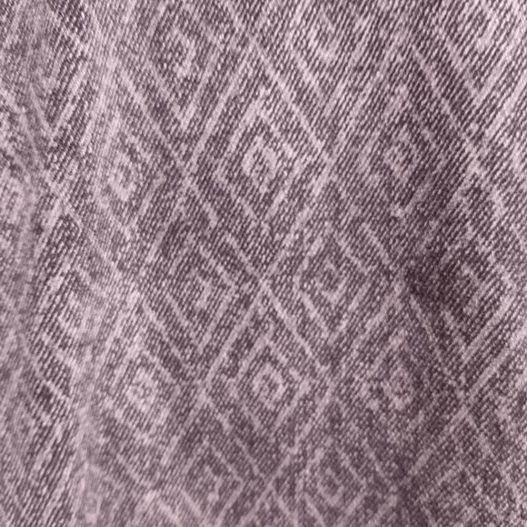 Rue 21 Diamond Geometric Pattern Gothic Moto Metal Grey Jeans Fits 8 - Picture 5 of 8